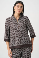 Joseph Ribkoff Chain Print Boxy Top Style 263054