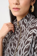 Joseph Ribkoff Chain Print Boxy Top Style 263054