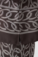 Joseph Ribkoff Chain Print Boxy Top Style 263054
