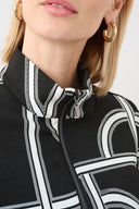 Joseph Ribkoff Geometric Fitted Jacket Style 263055