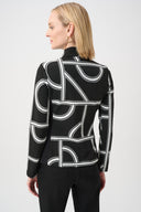 Joseph Ribkoff Geometric Fitted Jacket Style 263055