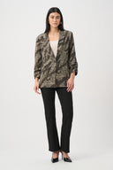 Joseph Ribkoff Abstract Print Straight Blazer Style 263056