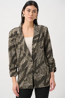 Joseph Ribkoff Abstract Print Straight Blazer Style 263056