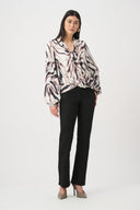 Joseph Ribkoff Animal Print Draped Top Style 263057