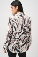 Joseph Ribkoff Animal Print Draped Top Style 263057