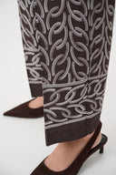Joseph Ribkoff Chain Print Pull-On Pants Style 263058