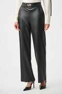 Joseph Ribkoff Leatherette Wide-Leg Pull-On Pants Style 263063