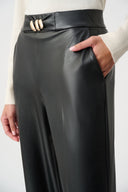 Joseph Ribkoff Leatherette Wide-Leg Pull-On Pants Style 263063