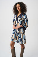 Joseph Ribkoff Geometric Trapeze Dress Style 263064