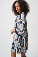 Joseph Ribkoff Geometric Trapeze Dress Style 263064