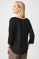 Joseph Ribkoff 3/4 Dolman Sleeve Boat-Neck Tunic Style 263069