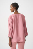 Joseph Ribkoff 3/4 Dolman Sleeve Boat-Neck Tunic Style 263069