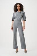 Joseph Ribkoff Melange Silky Knit Cowl Top Style 263070