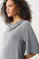 Joseph Ribkoff Melange Silky Knit Cowl Top Style 263070