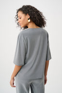 Joseph Ribkoff Melange Silky Knit Cowl Top Style 263070