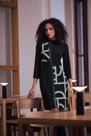 Joseph Ribkoff Geometric Color Block Dress Style 263075