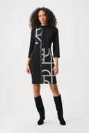 Joseph Ribkoff Geometric Color Block Dress Style 263075