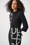 Joseph Ribkoff Geometric Color Block Dress Style 263075