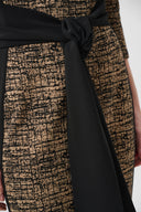 Joseph Ribkoff Abstract Jacquard Knit Sheath Dress Style 263076