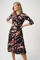 Joseph Ribkoff Printed Silky Knit Fit And Flare Dress Style 263077
