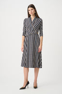 Joseph Ribkoff Printed Silky Knit Fit And Flare Dress Style 263077