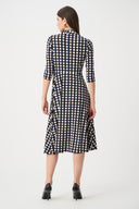 Joseph Ribkoff Printed Silky Knit Fit And Flare Dress Style 263077