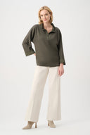 Joseph Ribkoff Jacquard Sweater Knit Trapeze Top Style 263078