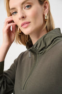 Joseph Ribkoff Jacquard Sweater Knit Trapeze Top Style 263078