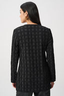 Joseph Ribkoff Textured 3D Jacquard Collarless Jacket Style 263083