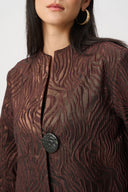Joseph Ribkoff Animal Trapeze Jacket Style 263084