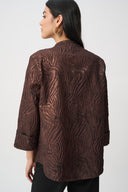 Joseph Ribkoff Animal Trapeze Jacket Style 263084