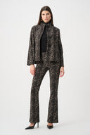 Joseph Ribkoff Animal Print Flare Pull-On Pants Style 263085