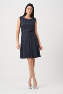 Joseph Ribkoff Flounce Dress with Pearl Trim Style 263092