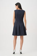 Joseph Ribkoff Flounce Dress with Pearl Trim Style 263092