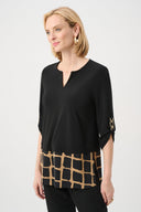 Joseph Ribkoff Abstract Print Straight Tunic Style 263094