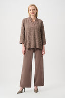 Joseph Ribkoff Bubble Jacquard & Memory Straight Top Style 263095
