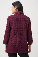 Joseph Ribkoff Bubble Jacquard & Memory Straight Top Style 263095