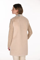 Frank Lyman Reversible Faux Fur Sleeveless Knit Jacket Style 263104