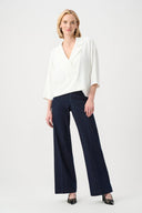 Joseph Ribkoff Boxy Top With Notched Collar Style 263109