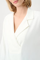 Joseph Ribkoff Boxy Top With Notched Collar Style 263109