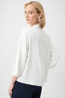 Joseph Ribkoff Boxy Top With Notched Collar Style 263109
