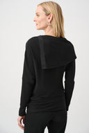 Joseph Ribkoff Jacquard Sweater Boxy Top Style 263112