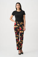 Joseph Ribkoff Abstract Print Straight Pull-On Pant Style 263119