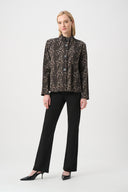 Joseph Ribkoff Animal Print Trapeze Jacket Style 263124