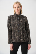 Joseph Ribkoff Animal Print Trapeze Jacket Style 263124
