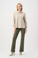 Joseph Ribkoff Sweater Funnel Collar Trapeze Top Style 263126