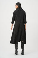 Joseph Ribkoff Bubble Jacquard Trapeze Dress With Memory Cowl Style 263132