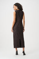 Joseph Ribkoff Pleated Satin Sleeveless Midi Dress Style 263147