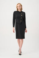 Joseph Ribkoff Scuba Crepe Mock-Neck Sheath Dress Style 263158