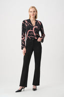 Joseph Ribkoff Abstract Print Straight Top Style 263166